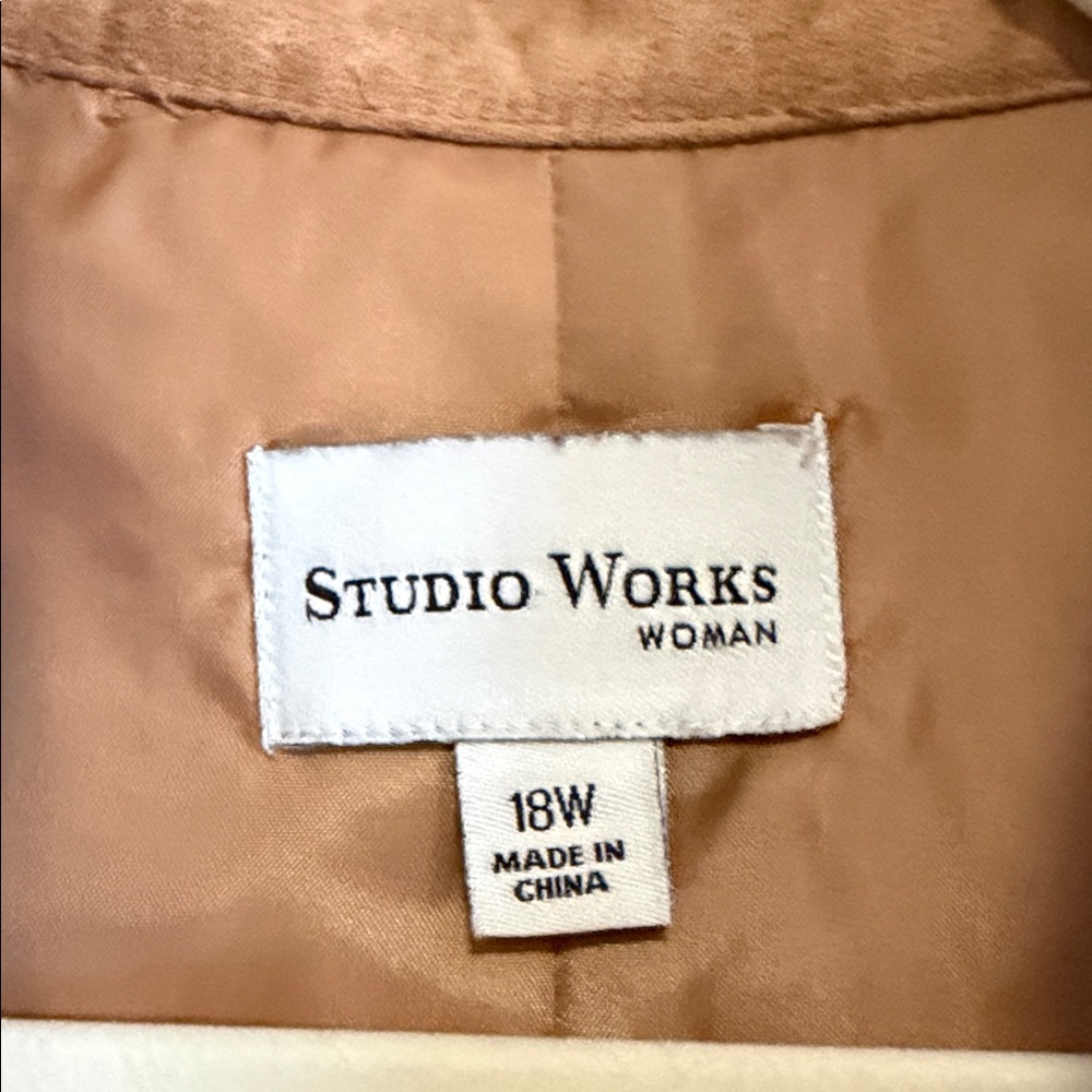 Studio Works Tan Women's Jacket - Picture 2 of 5